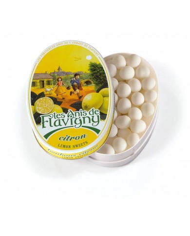 Bonbons Citron 50g - Boîte ovale