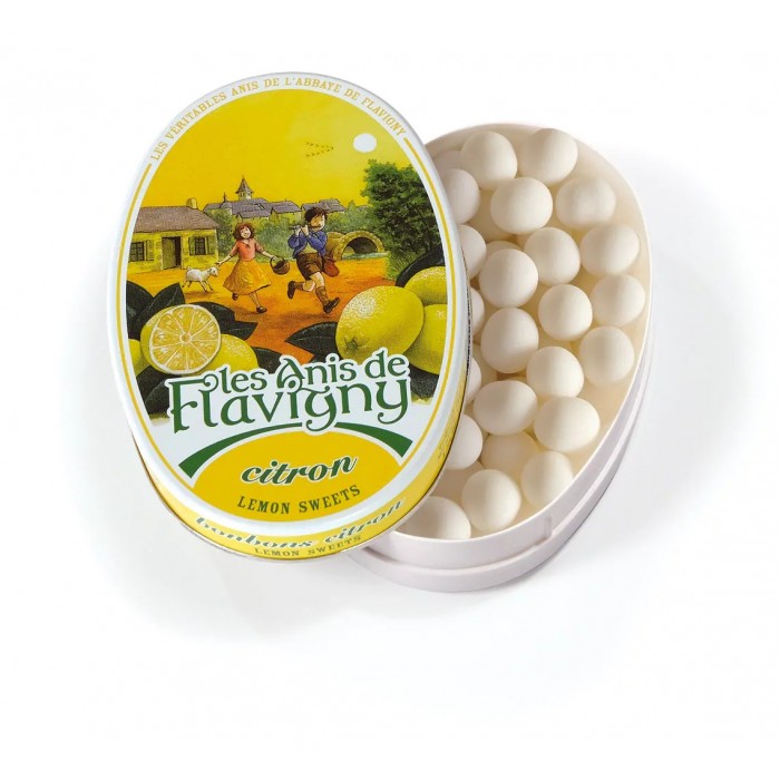 Bonbons Citron 50g - Boîte ovale