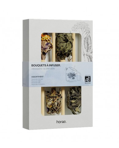 Coffret de 4 bouquets à infuser Bio Coffret de 4 bouquets à infuser Bio
