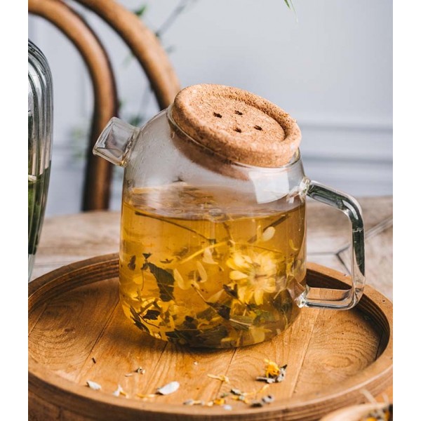 Théière transparente en verre 700ml