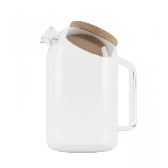 Théière transparente en verre 1L