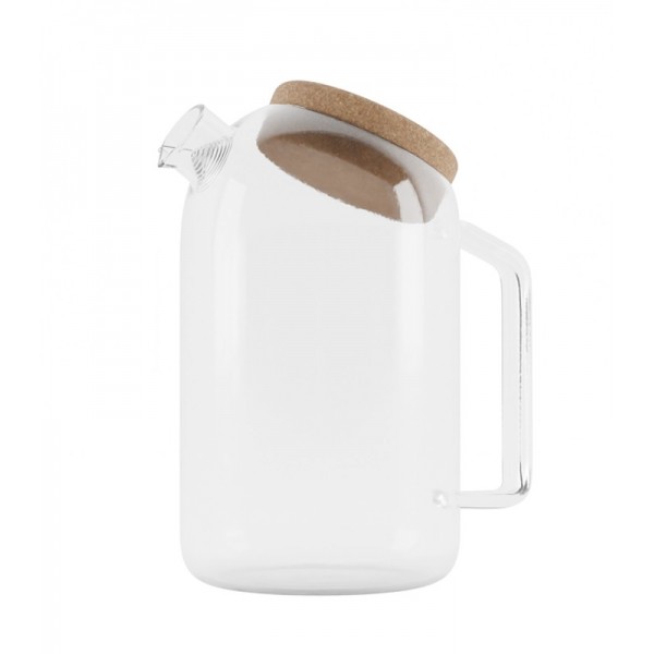 Théière transparente en verre 1L