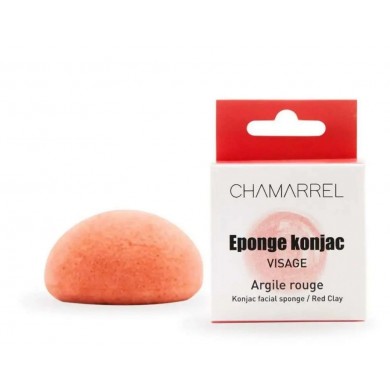 Eponge konjac visage - argile rouge Eponge konjac visage - argile rouge