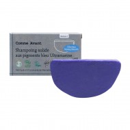 Shampoing solide cheveux blonds blancs aux pigments bleu Ultramarine Shampoing solide cheveux blonds blancs aux pigments bleu Ultramarine