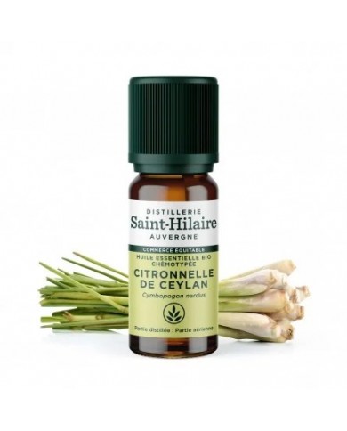 Citronnelle de Ceylan en huile essentielle bio Citronnelle de Ceylan en huile essentielle bio