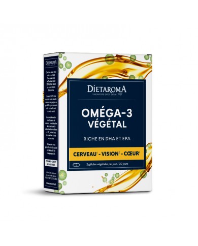 Oméga 3 Végétal - Huile d'algue DHA + EPA Oméga 3 Végétal - Huile d'algue DHA + EPA