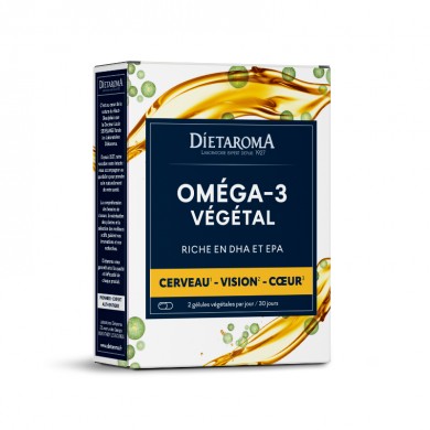 Oméga 3 Végétal - Huile d'algue DHA + EPA Oméga 3 Végétal - Huile d'algue DHA + EPA