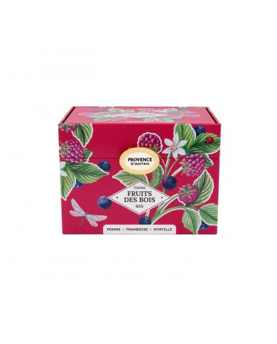 Tisane Fruits des Bois Bio en infusettes en coffret métal Tisane Fruits des Bois Bio en infusettes en coffret métal