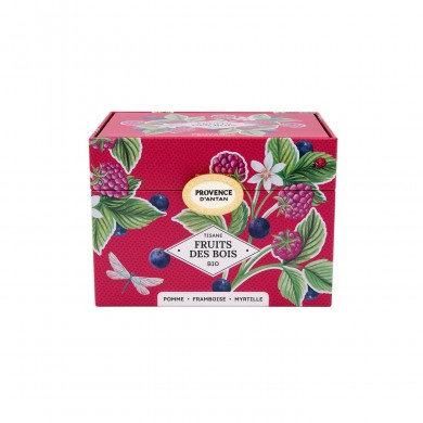 Tisane Fruits des Bois Bio en infusettes en coffret métal Tisane Fruits des Bois Bio en infusettes en coffret métal