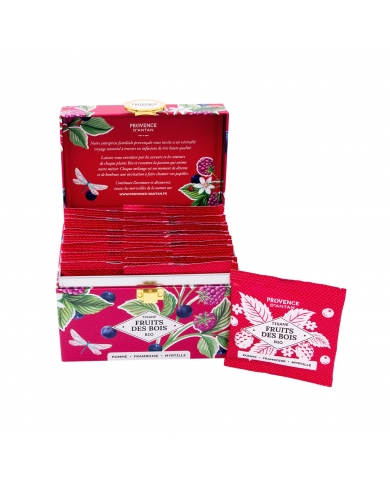 Tisane Fruits des Bois Bio en infusettes en coffret métal Tisane Fruits des Bois Bio en infusettes en coffret métal