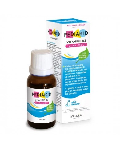 Vitamine D3 - 200UI - Pediakid Vitamine D3 - 200UI - Pediakid
