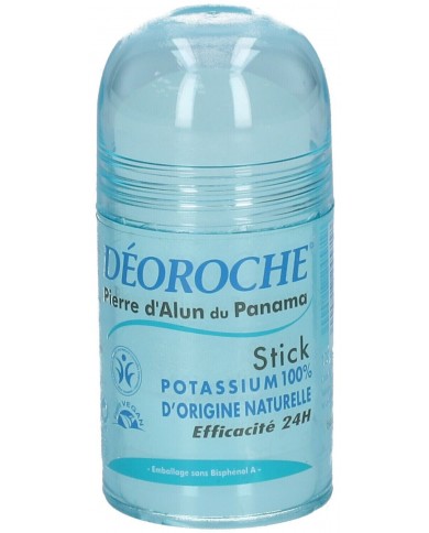 Déoroche stick pierre d'Alun du Panama 120g Déoroche stick pierre d'Alun du Panama 120g