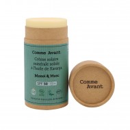 Crème solaire SPF50 solide Monoï et Musc
