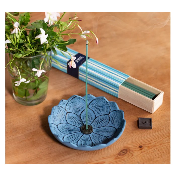 Brûle-parfum Lotus Bleu Clair