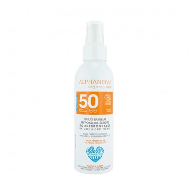 SPRAY SOLAIRE FAMILIAL BIO HYPOALLERGENIQUE HAUTE PROTECTION SPF 50 SPRAY SOLAIRE FAMILIAL BIO HYPOALLERGENIQUE HAUTE PROTECTION SPF 50
