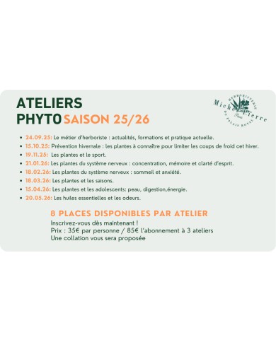 ABONNEMENT ATELIERS PHYTO ABONNEMENT ATELIERS PHYTO