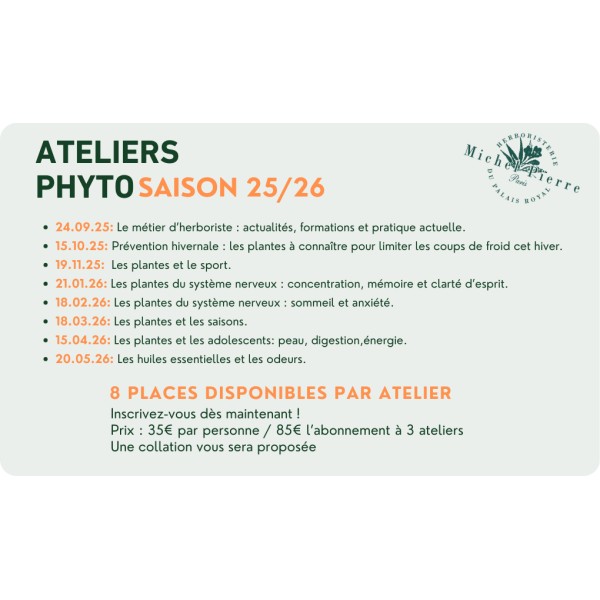 ABONNEMENT ATELIERS PHYTO