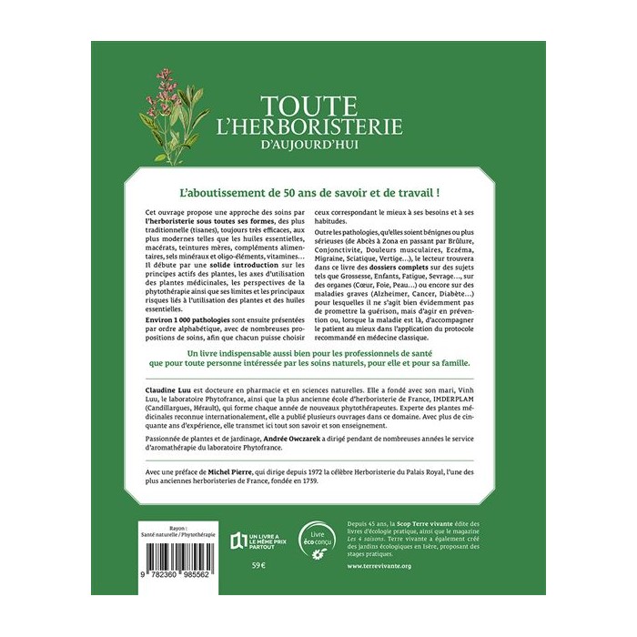 Toute l'herboristerie d'aujourd'hui - 1000 pathologies de A à Z