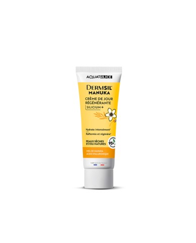Soin Visage jour Silicium organique, Acide Hyaluronique & Miel de Manuka Soin Visage jour Silicium organique, Acide Hyaluronique & Miel de Manuka
