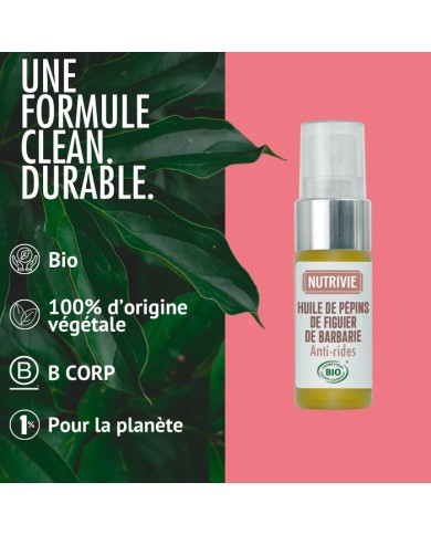 Huile de pépins de Figuier de Barbarie Bio