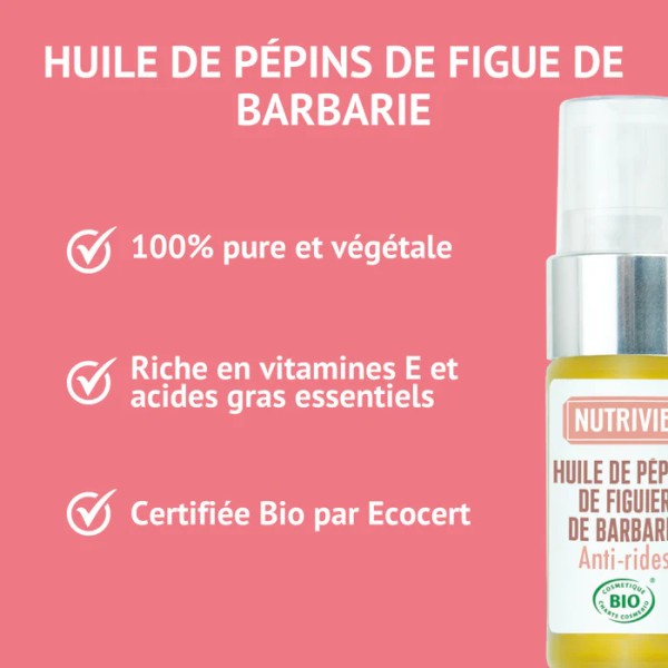 Huile de pépins de Figuier de Barbarie Bio