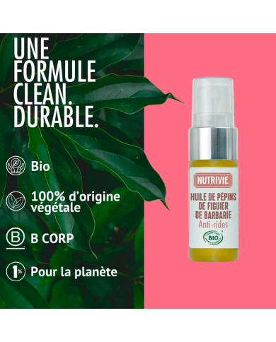 Huile de pépins de Figuier de Barbarie Bio