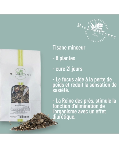 Tisane Minceur - Mélange de 8 Plantes pour Perte de Poids - 300g