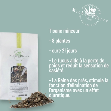 Tisane Minceur - Mélange de 8 Plantes pour Perte de Poids - 300g
