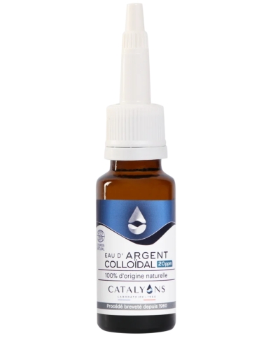 EAU d' ARGENT ionisée (20 ppm) - Gouttes yeux