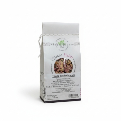 Tisane Rosée du Matin – Vitalité & Fraîcheur | Hibiscus & Rose de Damas |  100g