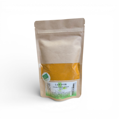 Lait d'Or – Boisson Ayurvédique Traditionnelle | Curcuma, Gingembre & Cannelle | Michel Pierre | 100g