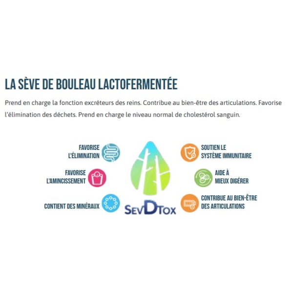 Sève de Bouleau lacto-fermentée Sevdtox