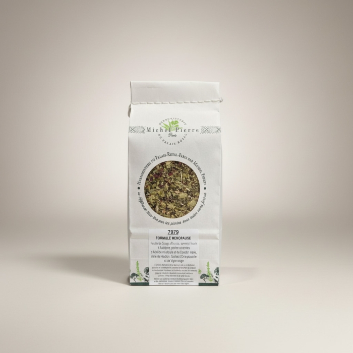Tisane Ménopause – Mélange de Plantes pour les Bouffées de Chaleur, la Détente et la Circulation | 150g