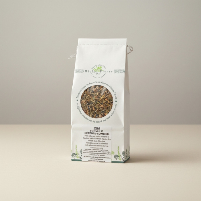 Tisane Détente Sommeil – Mélange de Plantes pour la Relaxation, le Sommeil et la Tension Nerveuse | 150g