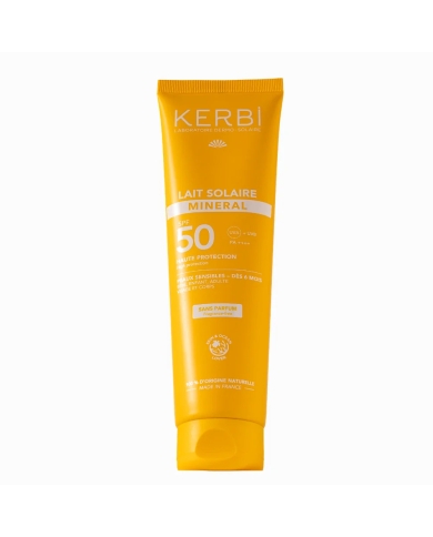Lait solaire minéral SPF 50 – Sans parfum