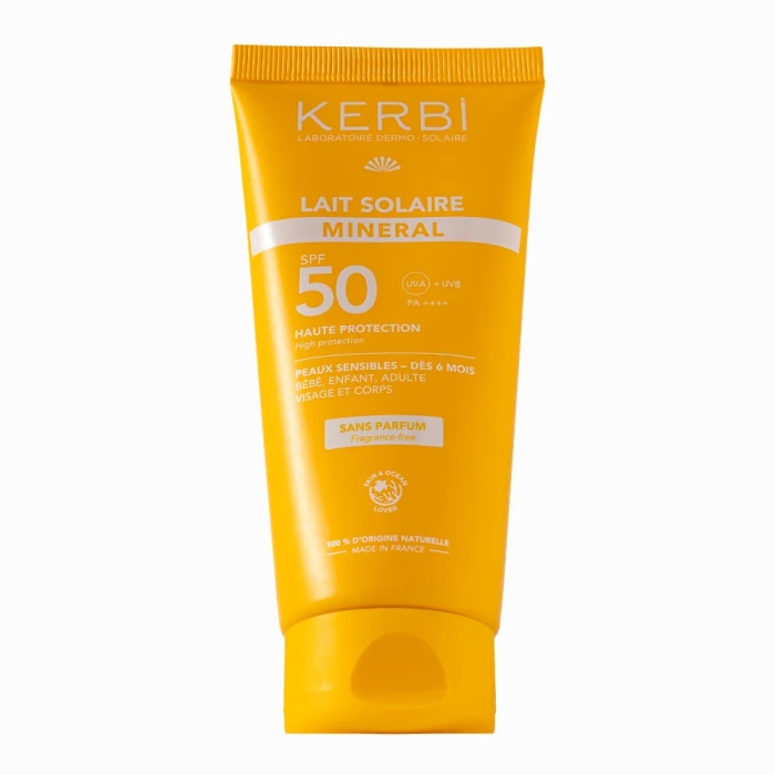 Lait solaire minéral SPF 50 – Sans parfum