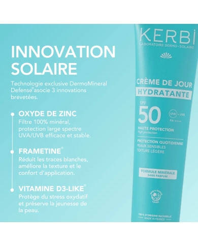 Crème visage hydratante SPF 50