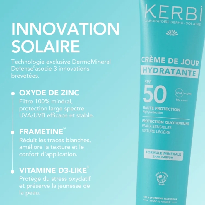 Crème visage hydratante SPF 50