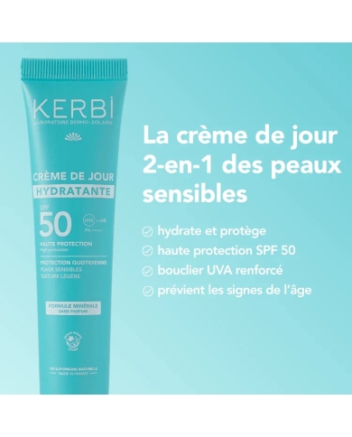 Crème visage hydratante SPF 50