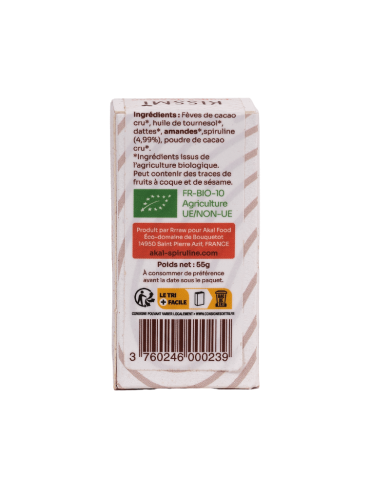 Truffe Spiruline et cacao cru Bio