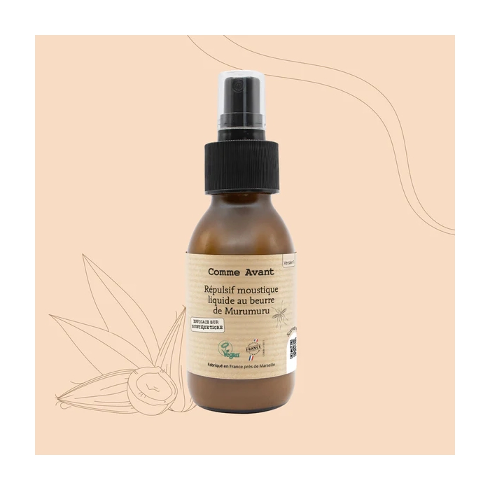 Répulsif anti-moustique liquide au beurre de murumuru