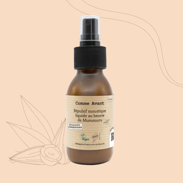 Répulsif anti-moustique liquide au beurre de murumuru