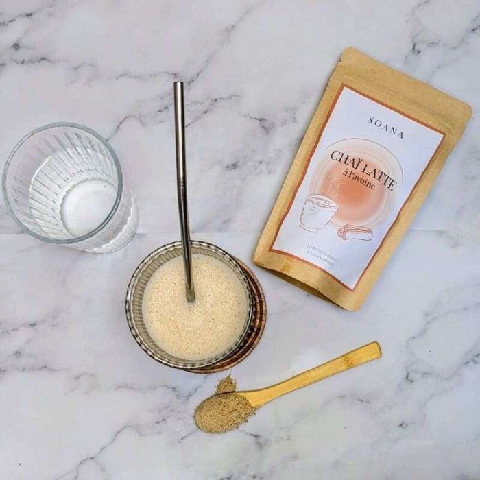 Chaï latte instantané bio au lait d’avoine