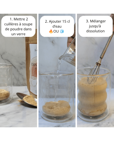 Chaï latte instantané bio au lait d’avoine