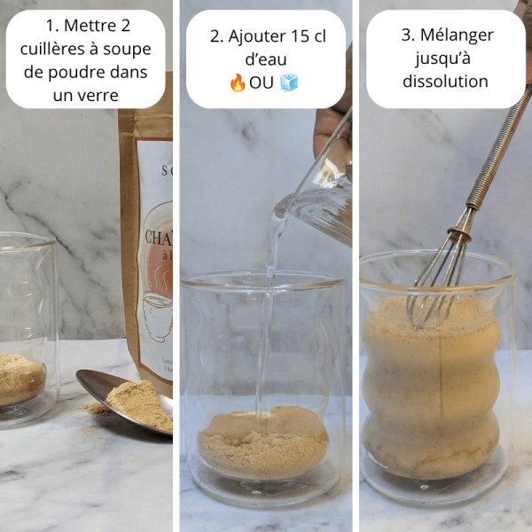 Chaï latte instantané bio au lait d’avoine