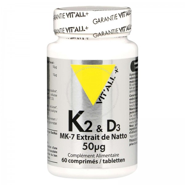 Vitamine K2 + D3 en comprimés