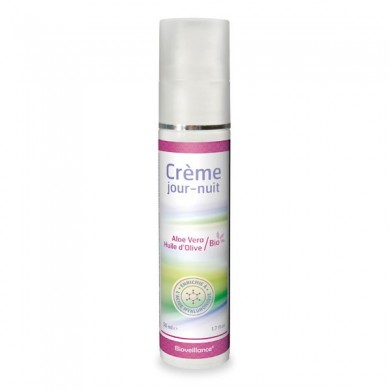 Crème Jour Nuit Aloé Vera et huile d'olive enrichi a l'acide hyaluronique bio Crème Jour Nuit Aloé Vera et huile d'olive enrichi a l'acide hyaluronique bio